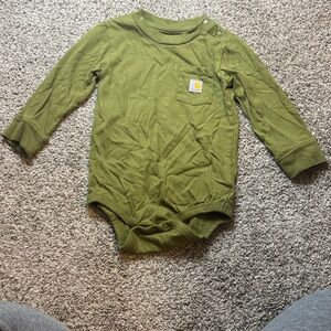 Carhartt - Baby Boy Olive Long Sleeve Bodysuit